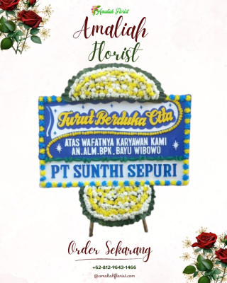 Papan Bunga Duka di Pontianak Timur