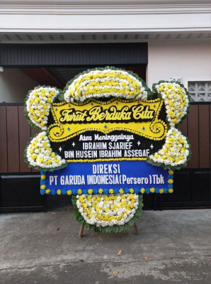 Papan Bunga Duka di Pontianak Timur