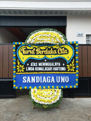 Papan Bunga Duka di Pontianak Timur